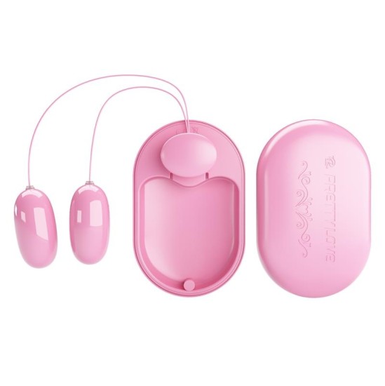 Prettylove Fun Box vibrācijas lodes ar Remote Pink USB