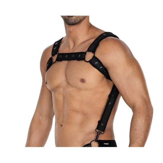 Cut4Men H4RNESS05 Chest Harness Neon Black One Size