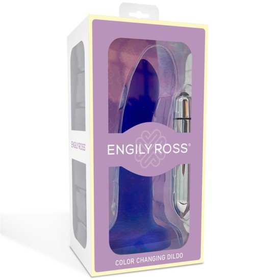 Dildox By Engily Ross Dildo que Cambia de Color P rpura ir Rosa Talla S Silicon L quida 14 cm