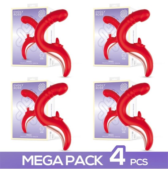 Engily Ross Pack of 4 Drako Vibe with Thrusting and Licking Tongue 360?