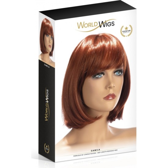 World Wigs КАМИЛА ПАРИК РЫЖАЯ СРЕДНИЕ ВОЛОСЫ