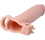 Virgite - Sleeves REALISTIC PENIS SHEATH S5 FLESH 19 CM W/ VIBRATION