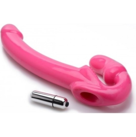 Xr - Strap U DOUBLE VIBRATION HARNESS REVOLVER SLIM PINK