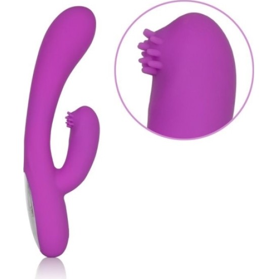 California Exotic Novelties EMBRACE MASSAGING G-TICKLER USB VIBRATOR PURPLE