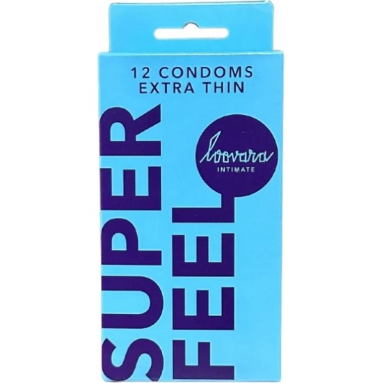 Loovara SUPERFEEL EXTRA-THIN CONDOMS 53 MM 12 UNITS