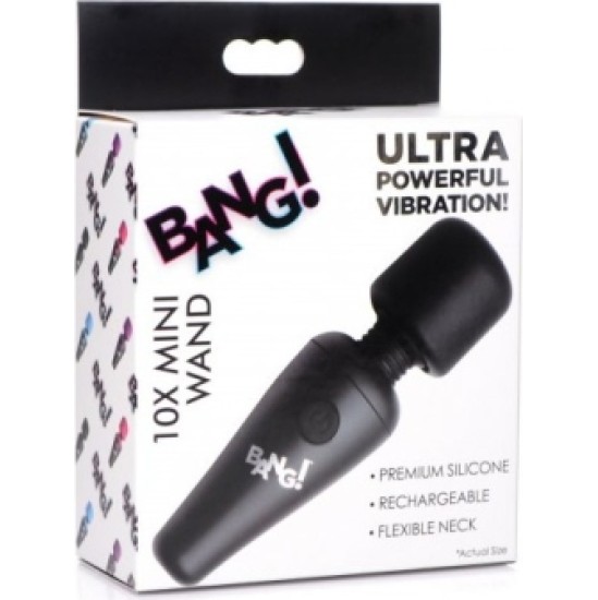 Xr - Bang! MINI WAND MASSAGER 10 USB FUNKTSIOONID MUST