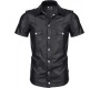 Demoniq LUCA WETLOOK SHIRT WITH CLAMPS BLACK L