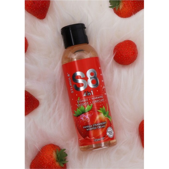 Stimul8 S8 4 IN 1 LUBRICANT STRAWBERRY-VANILLA 125 ML