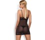 Obsessive WONDERIA CHEMISE & THONG BLACK L/XL