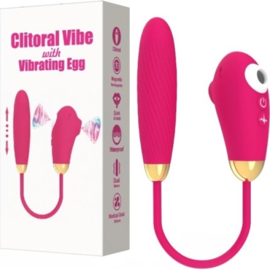 Vscnovelty VIBE KLITORIĀLAIS VIBRATORS AR ROZĀ OLU