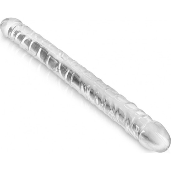 Pure Jelly Caurspīdīgs DUBULTĀ DILDO 44 CM