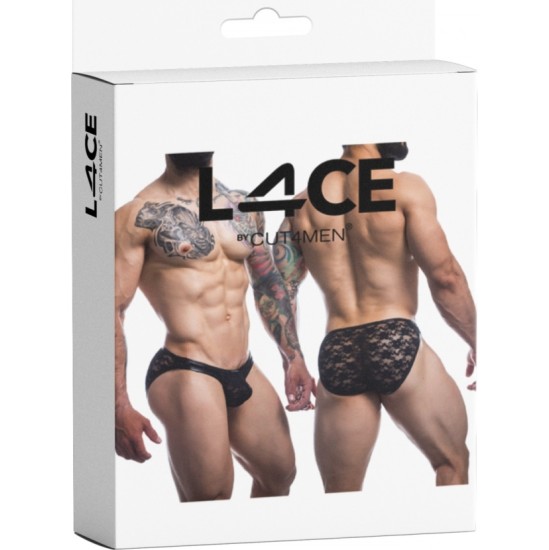 Cut4Men C4M L4ACE SLIP BULGE ЧЕРНЫЙ M