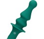 Loveline PAWN STRIATED GREEN SILICONE ANAL VIBRATOR