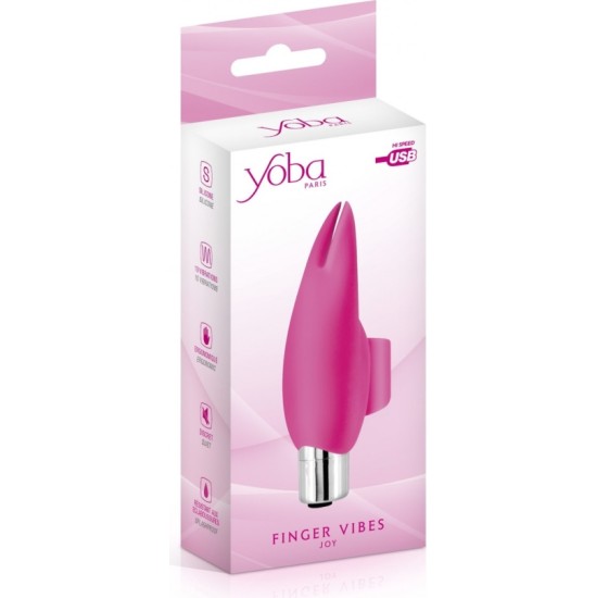 Yoba JOY USB СИЛИКОНОВЫЙ ВИБРАТОР ПАЛЬЦОМ