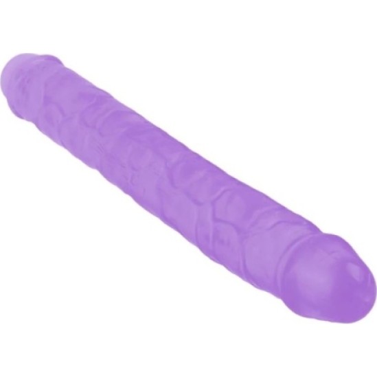 Vscnovelty REĀLISTS PENIS KRISTĀLA ŽELEJIJAS PURPURA 30,5 CM