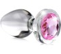 Xr - Booty Sparks CRYSTAL PLUG WITH PINK STONE S