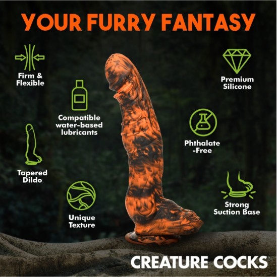 Xr - Creature Cocks SABERTOOTH SILIKONA DILDO