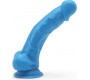 Get Real By Toyjoy DUĀLĀ BLĪVUMA PENIS AR sēkliniekiem UN ZILU SŪCEKUSI 18 CM