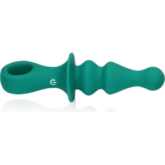 Loveline PAWN STRIATED GREEN SILICONE ANAL VIBRATOR