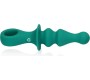 Loveline PAWN STRIATED GREEN SILICONE ANAL VIBRATOR