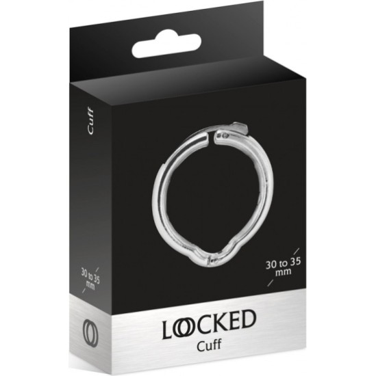 Locked ADJUSTABLE STEEL CUFF RING 30-35 MM