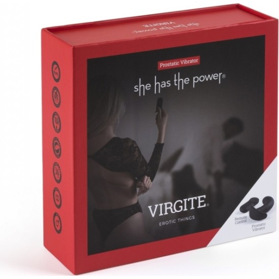 Virgite - She Has The Power ЭРГОНОМИЧНЫЙ ВИБРАТОР ПРОСТАТЫ С ДИСТАНЦИОННЫМ УПРАВЛЕНИЕМ