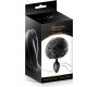 Sweet Caress SILICONE PLUG BLACK POMPOM