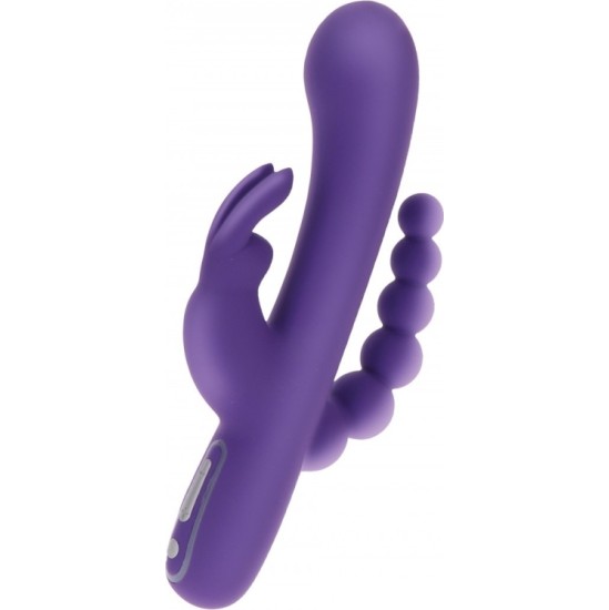 Toy Joy SILIKONA USB Trīškārtīgs Vibrators