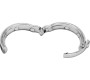 Locked ADJUSTABLE STEEL CUFF RING 30-35 MM