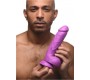 Xr - Pop Peckers REĀLISTS DILDO AR sēkliniekiem 21 CM PURPURA