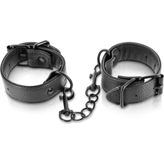 Fetish Tentation ADJUSTABLE BLACK HANDCUFFS WITH BUCKLE