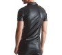 Demoniq LUCA WETLOOK SHIRT WITH CLAMPS BLACK L