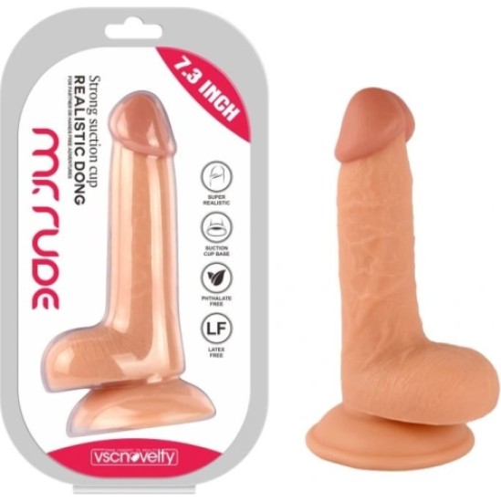 Vscnovelty REĀLISTS PENIS MR RUDE FLESH 18,5 CM