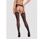 Obsessive GARTER STOCKINGS S314 BLACK S/M/L