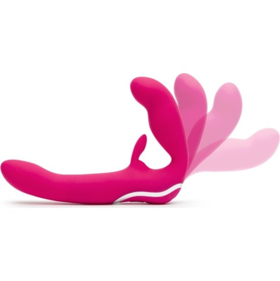 Happy Rabbit STRAPLESS STRAP ON RABBIT VIBE PINK