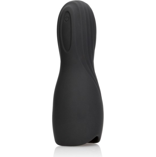 Loveline MASTURBADOR PENE VIBRADOR C/ PUNTOS USB NEGRO