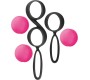 Yoba SET 2 PINK-BLACK SILICONE CHINESE BALLS