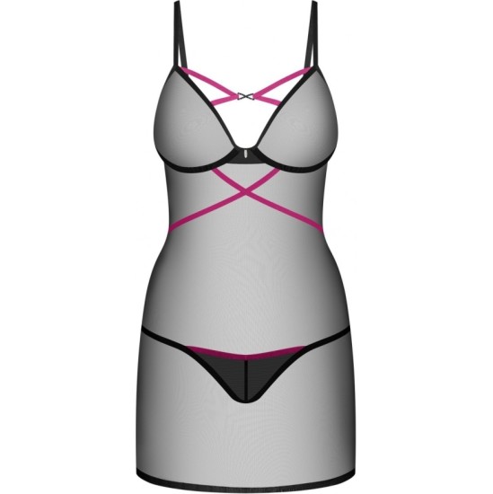 Obsessive NOVENES CHEMISE & THONG XS/S