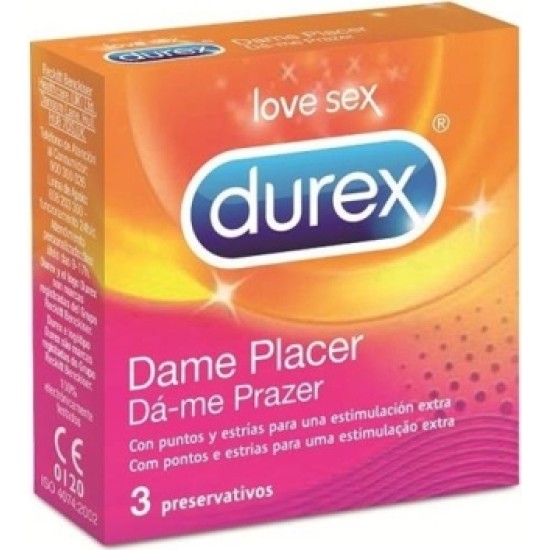 Durex Prezervatīvi man sniedz prieku 3 VIENĪBAS