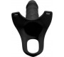 Xr- Size Matters BLACK SILICONE HOLLOW STRAP-ON HARNESS 2565 CM