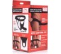 Xr- Size Matters BLACK SILICONE HOLLOW STRAP-ON HARNESS 2565 CM