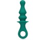 Loveline PAWN STRIATED GREEN SILICONE ANAL VIBRATOR