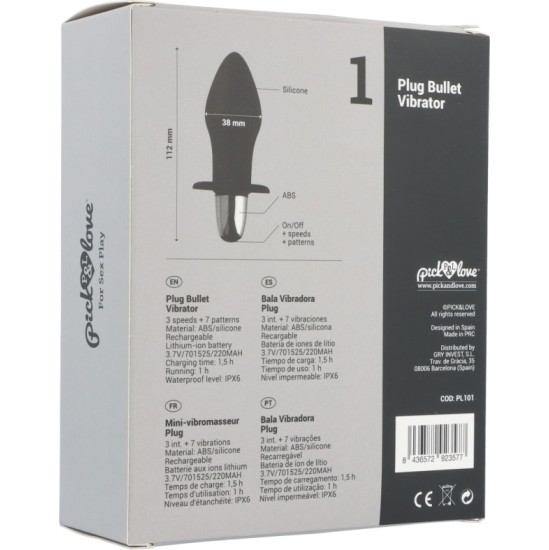 Pick&Love No. 1 PLUG BULLET VIBRATOR