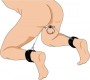 Xr - Masterseries ANKLE CUFFS W/ TESTICLES STRANGULATOR RING