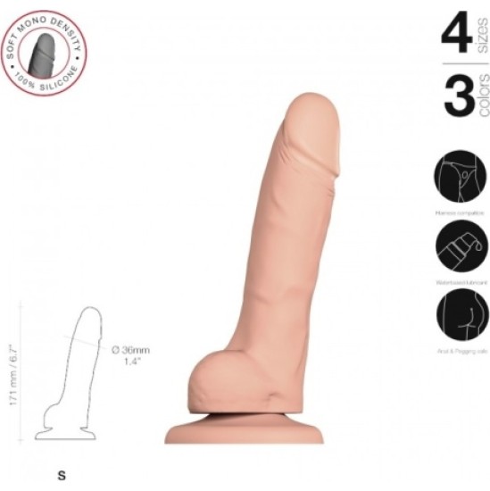 Strap-On-Me PEHME SILIKOON REALISTILINE PENIS VANILLA S