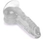 Vscnovelty REĀLISTAS PENIS KRISTĀLA ŽELEJAS CLEAR 13,5 CM