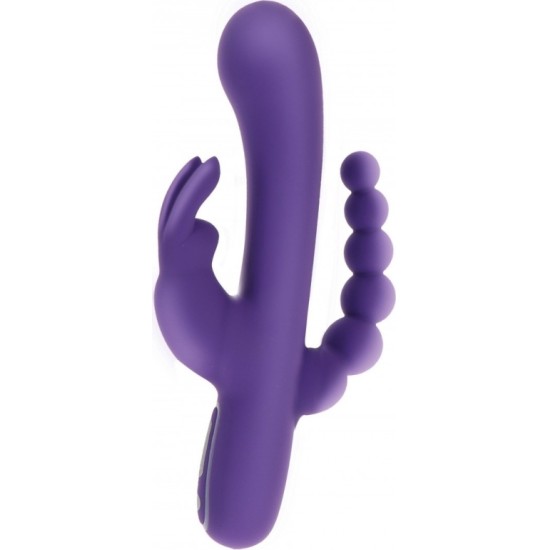 Toy Joy SILIKONA USB Trīškārtīgs Vibrators