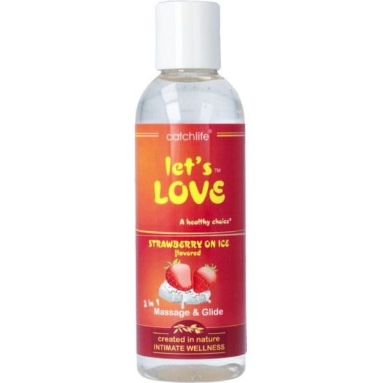 Nature Body LET'S LOVE MASAGE GLIDE zemeņu saldējums 100ml