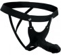 Xr- Size Matters BLACK SILICONE HOLLOW STRAP-ON HARNESS 2565 CM