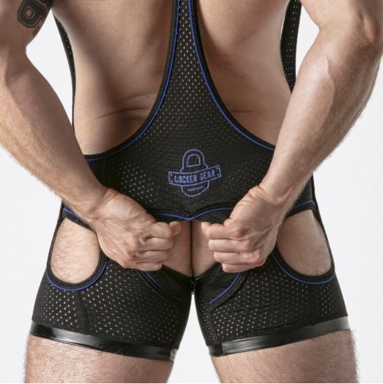 Locker Gear SINGLET BLUE — 36 S